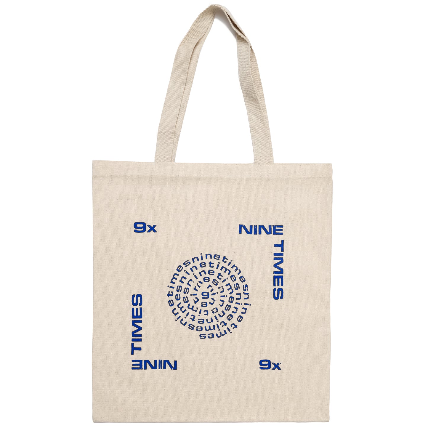 Ninetimes Letraset Tote - Natural/Royal