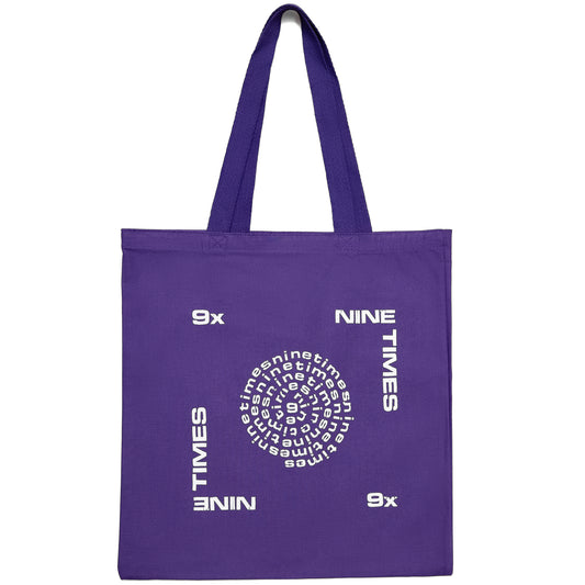 Ninetimes Letraset Tote - Purple/White