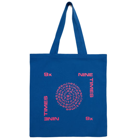 Ninetimes Letraset Tote - Royal/Pink