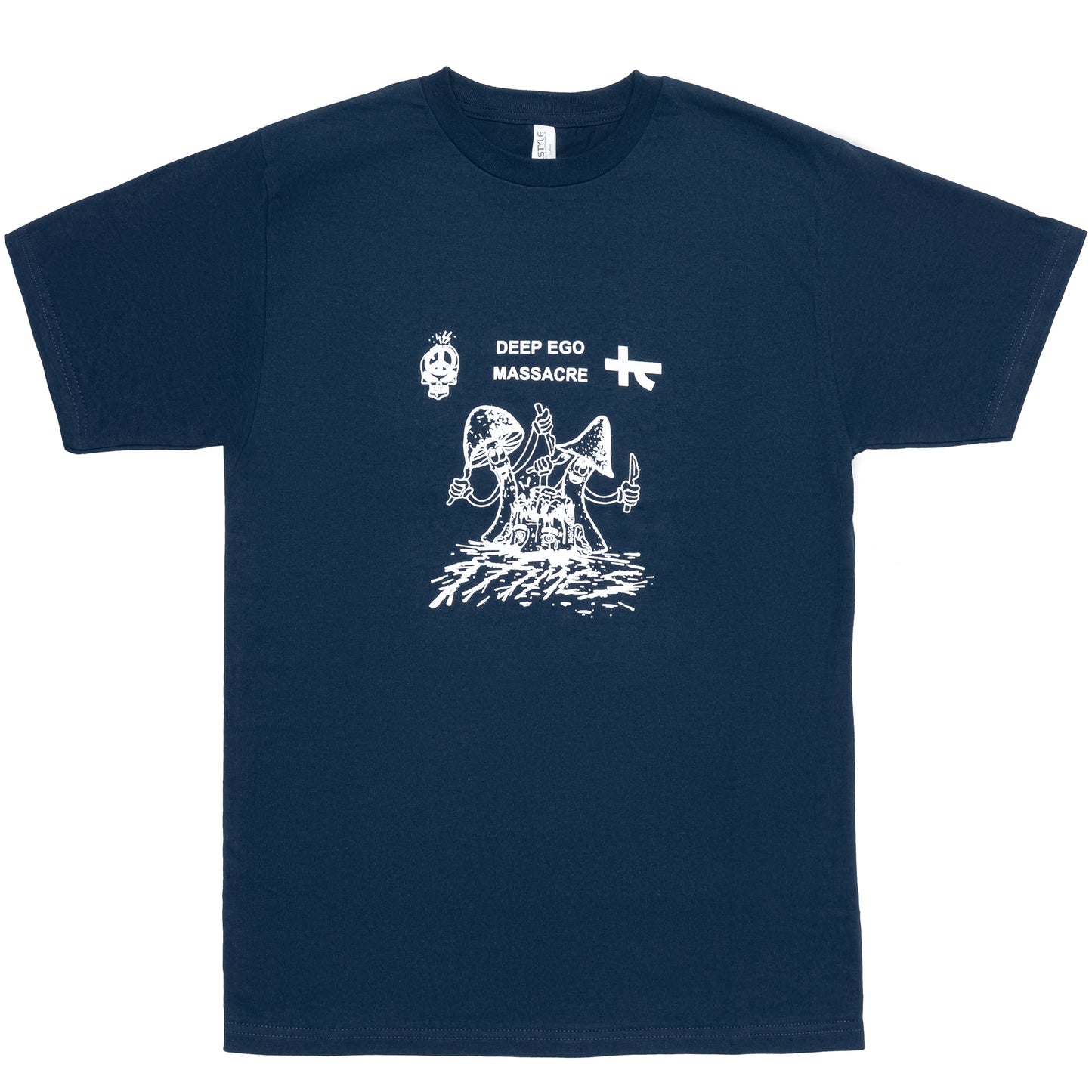 Ninetimes Ego Massacre Tee - Navy