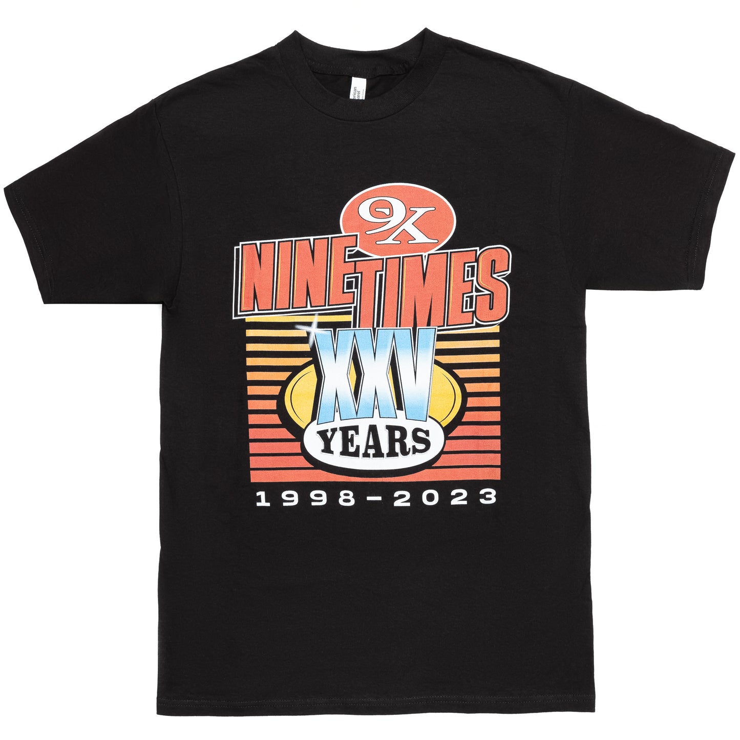 Ninetimes 25 Year Tee - Black