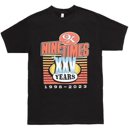 Ninetimes 25 Year Tee - Black