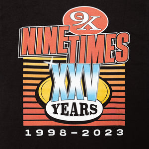 Ninetimes 25 Year Tee - Black