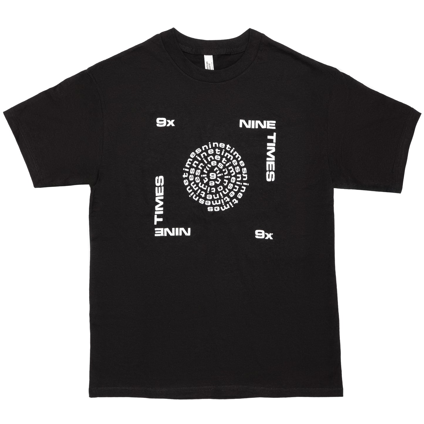 Ninetimes Letraset Tee - Black