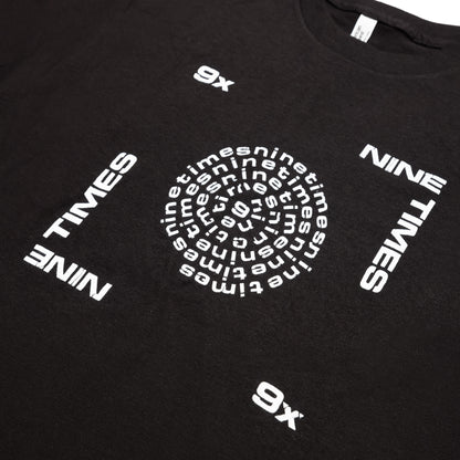 Ninetimes Letraset Tee - Black