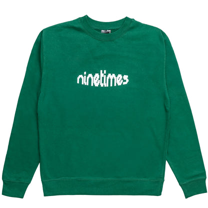 Ninetimes 9 Pixel Crewneck - Herbal Matrix