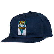 Load image into Gallery viewer, Venture Awake Snapback - Navy/Teal/Gold