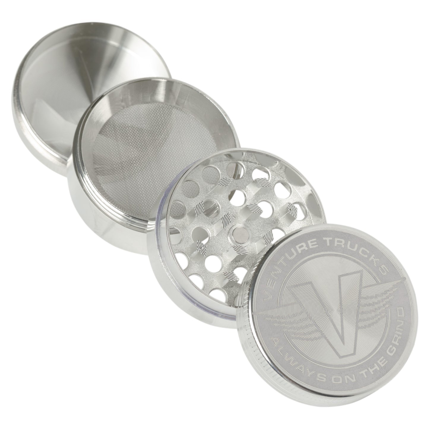 Venture Wings Herb Grinder - Silver