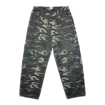 Star Team Circle Cargo Jeans - Camo