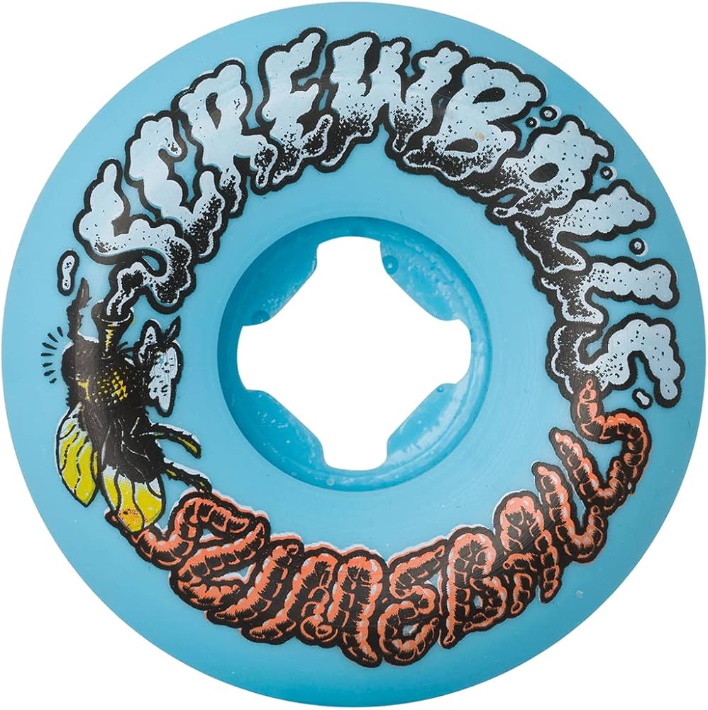 Slime Balls Screw Balls Speed Balls Blue Wheels - 99A 56mm