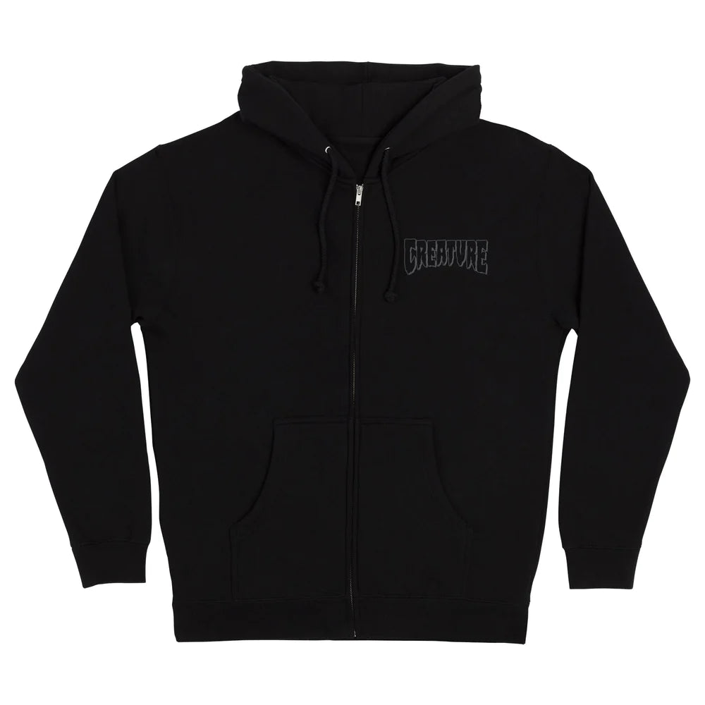 Creature Forever Undead Relic Zip Up Hoodie - Black