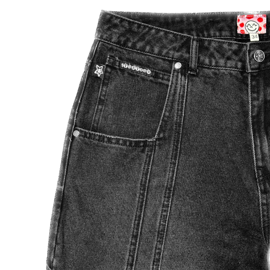 Star Team Seam Jeans - Black