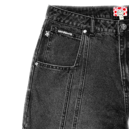 Star Team Seam Jeans - Black