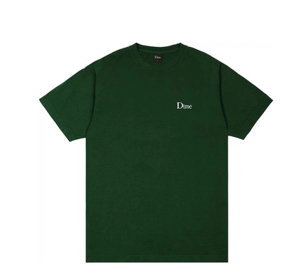 Dime Classic Small Logo Tee - Forest