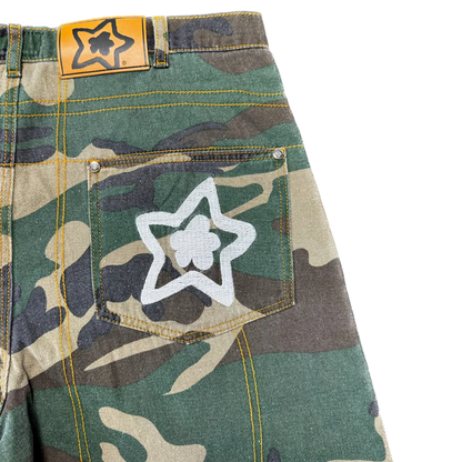 Star Team Star Capri Cargo Shorts - Camo