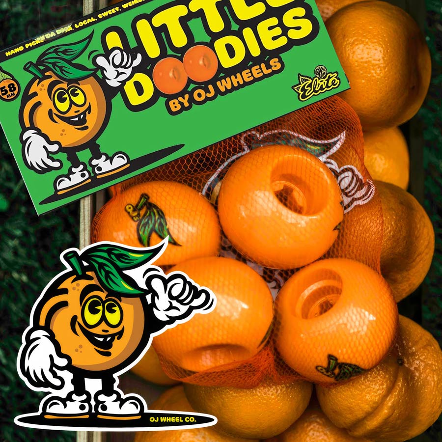 OJ's III Lil Doodies Orange Wheels - 99A 58mm