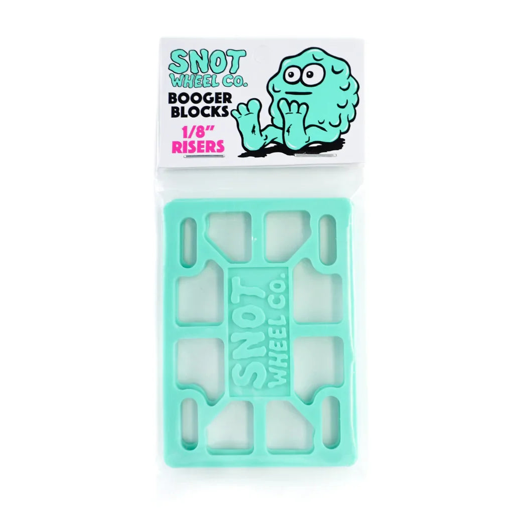 Snot Booger Blocks Riser Pads - 1/8" Teal