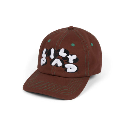 Lily Pad Black and White Logo Hat - Brown