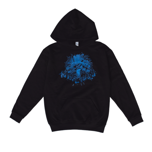 Youth Ninetimes City Smash Hood - Black/Blue