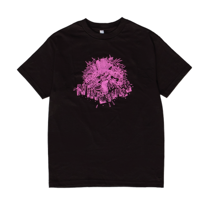 Ninetimes City Smash Tee - Black/Pink