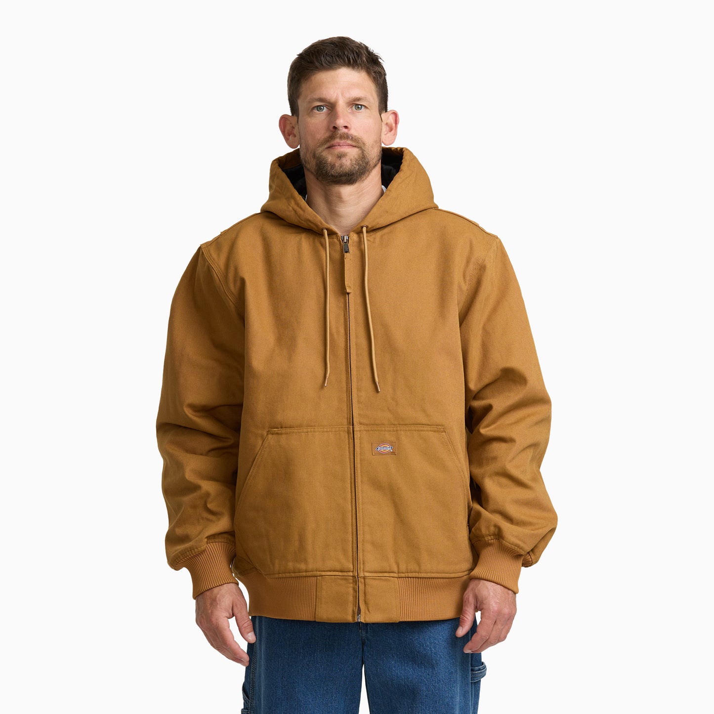 Dickies Hooded Duck Bomber Jacket - Brown Duck