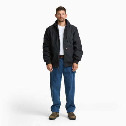 Dickies Hooded Duck Bomber Jacket - Black