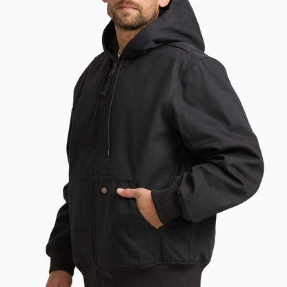 Dickies Hooded Duck Bomber Jacket - Black