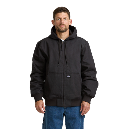 Dickies Hooded Duck Bomber Jacket - Black