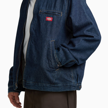 Dickies Forth Worth Lined Denim Jacket - Rinsed Indigo