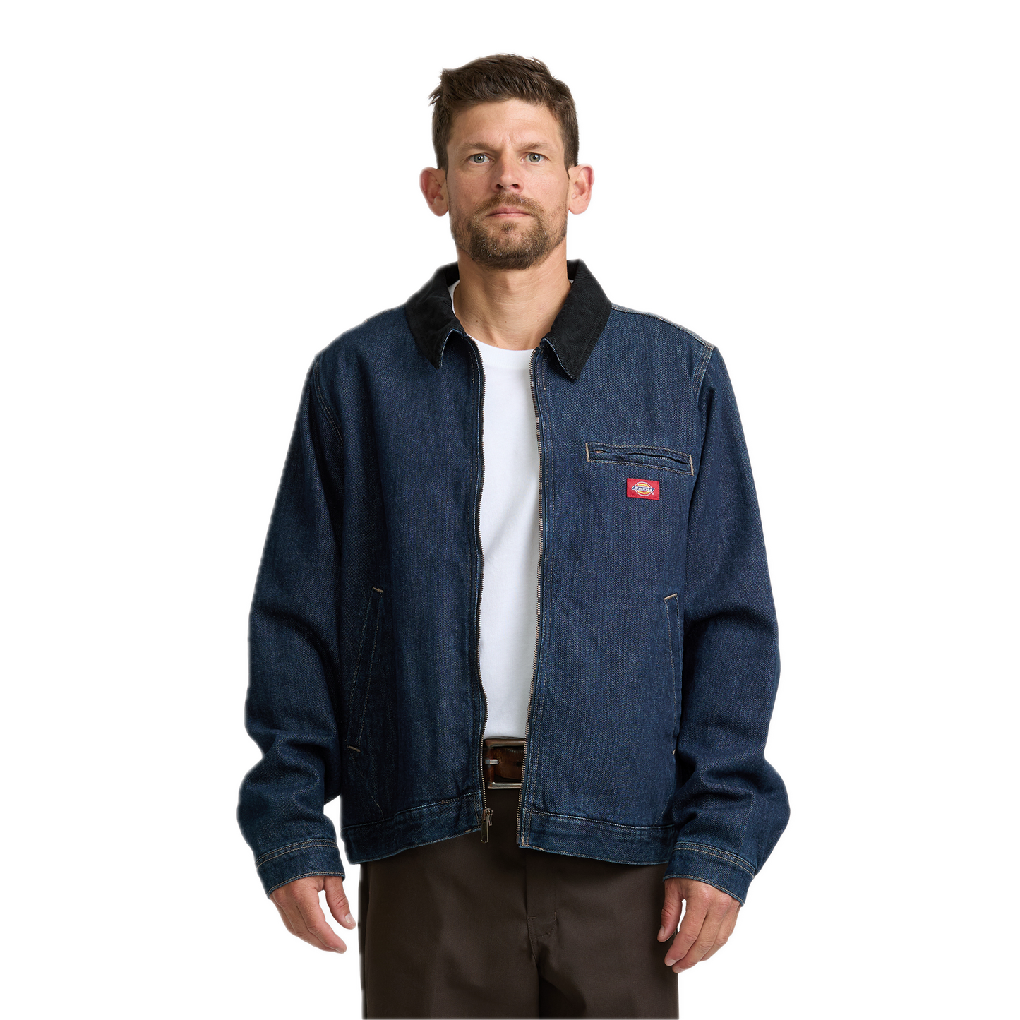 Dickies Forth Worth Lined Denim Jacket - Rinsed Indigo