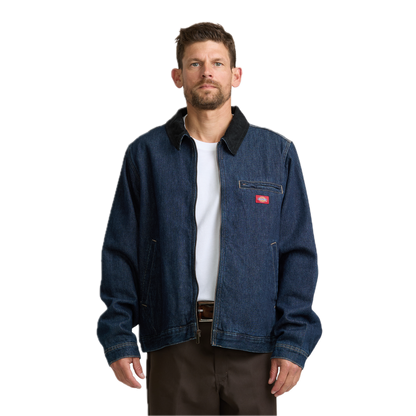 Dickies Forth Worth Lined Denim Jacket - Rinsed Indigo