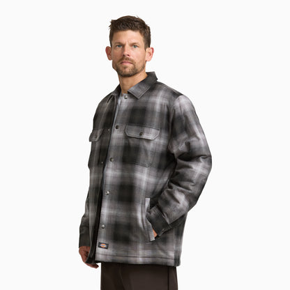 Dickies Insulated Plaid Shirt Jacket - Alloy