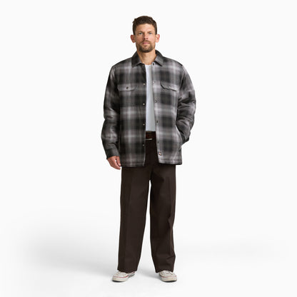 Dickies Insulated Plaid Shirt Jacket - Alloy