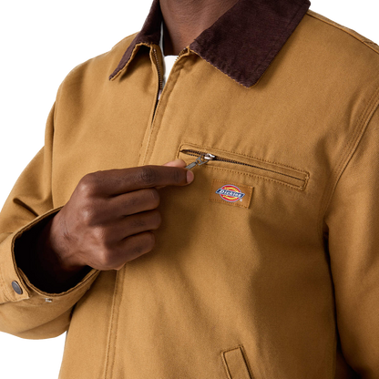 Dickies Blanket Lined Duck Canvas Jacket - Brown Duck