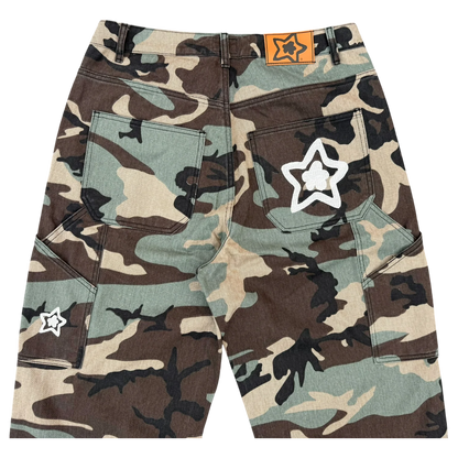 Star Team Carpenter Star Jeans - Blue Woodland Camo