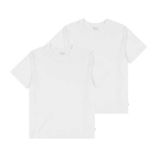 Dime Dime 2 Pack Tees - White