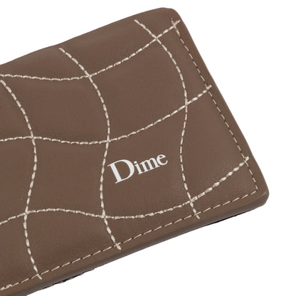 Dime Quilted Bifold Wallet - Brown