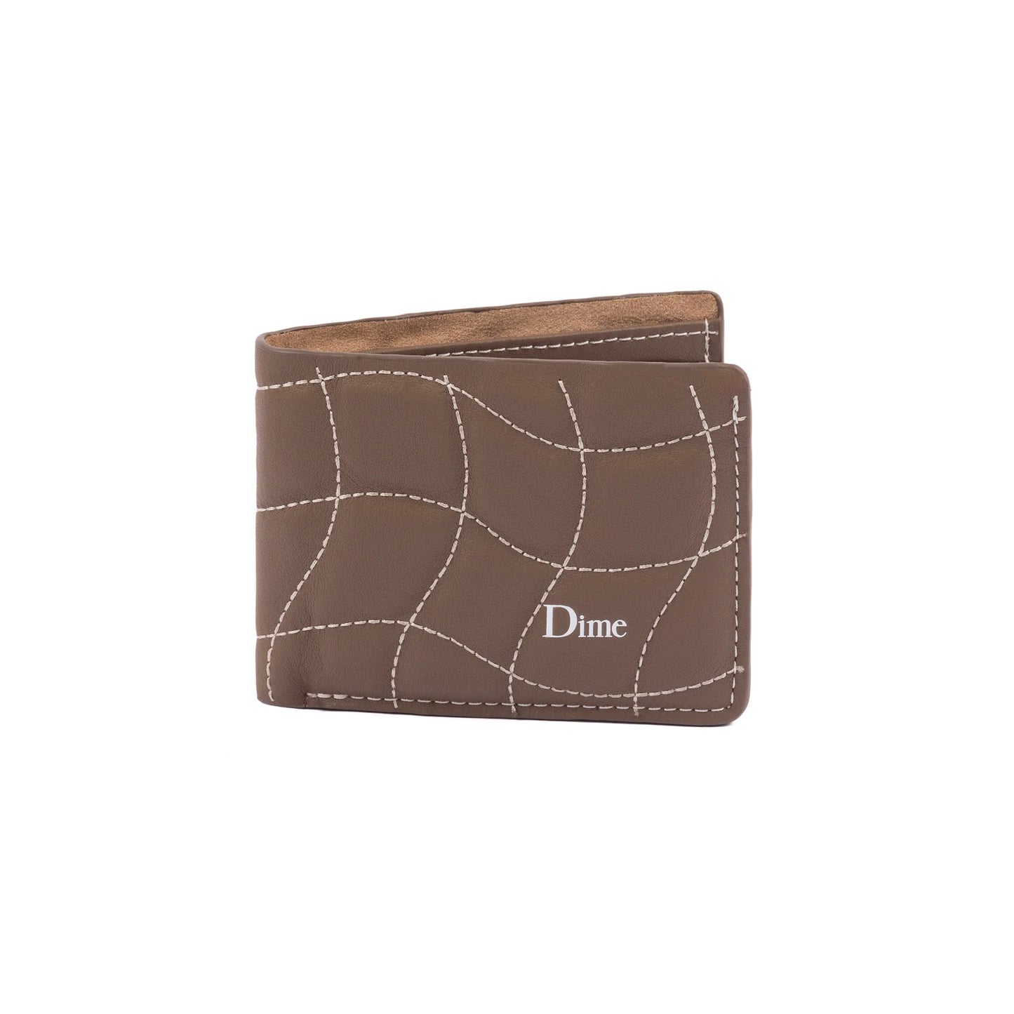 Dime Quilted Bifold Wallet - Brown