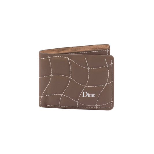 Dime Quilted Bifold Wallet - Brown