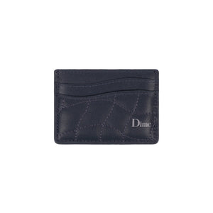 Dime Quilted Cardholder - Dark Blue