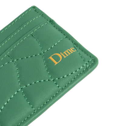 Dime Quilted Cardholder - Grass