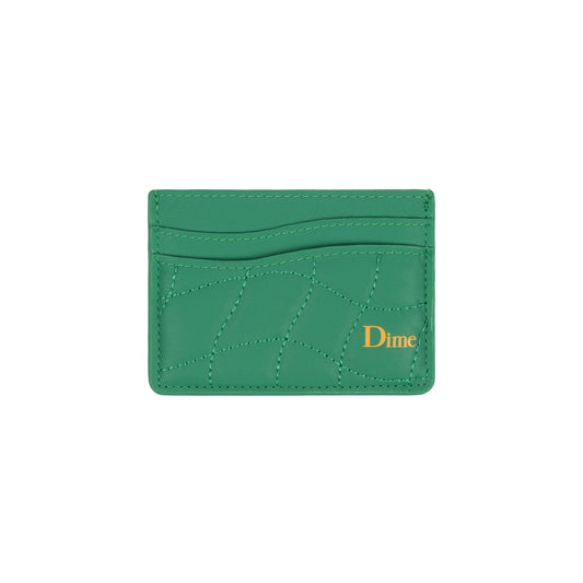 Dime Quilted Cardholder - Grass