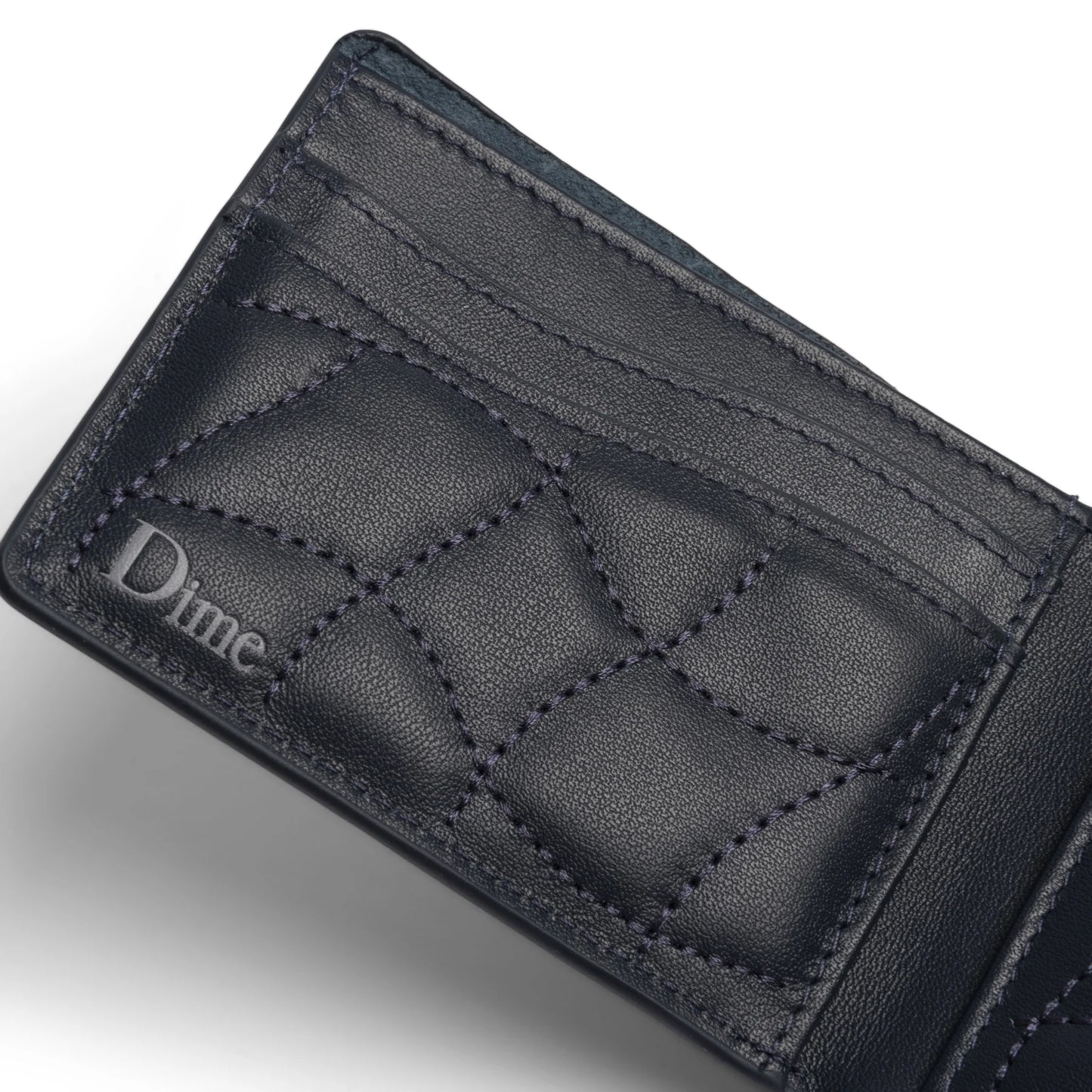 Dime Quilted Bifold Wallet - Dark Blue