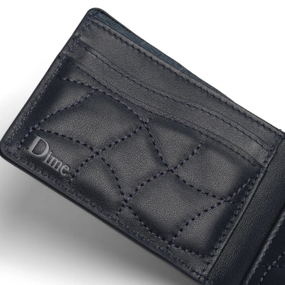 Dime Quilted Bifold Wallet - Dark Blue