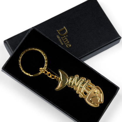 Dime Bones Keychain - Gold