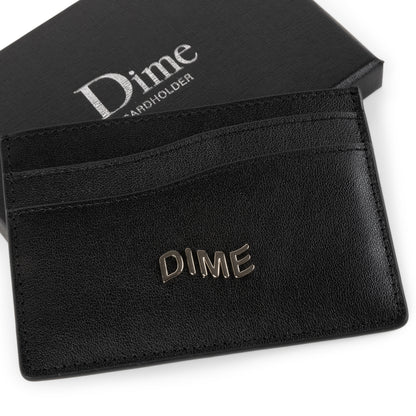 Dime Leather Cardholder - Black