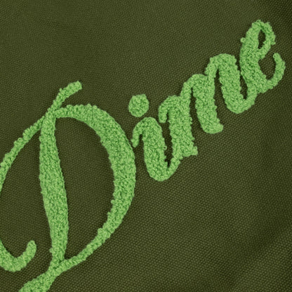 Dime Cursive Chenille Tote Bag - Grass