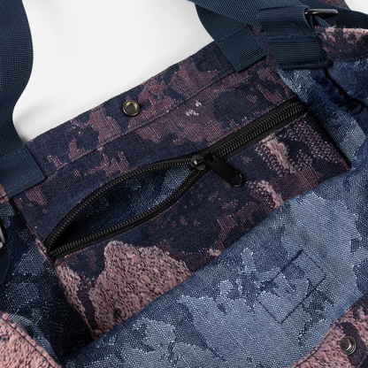 Dime Distressed Messenger Bag - Pink Camo