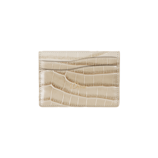 Dime Croc Card Holder - Tan