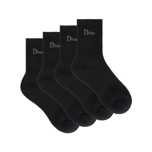 Dime Classic 2 Pack Long Socks - Black